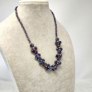 Handmade Elegant Purple Beaded Necklace